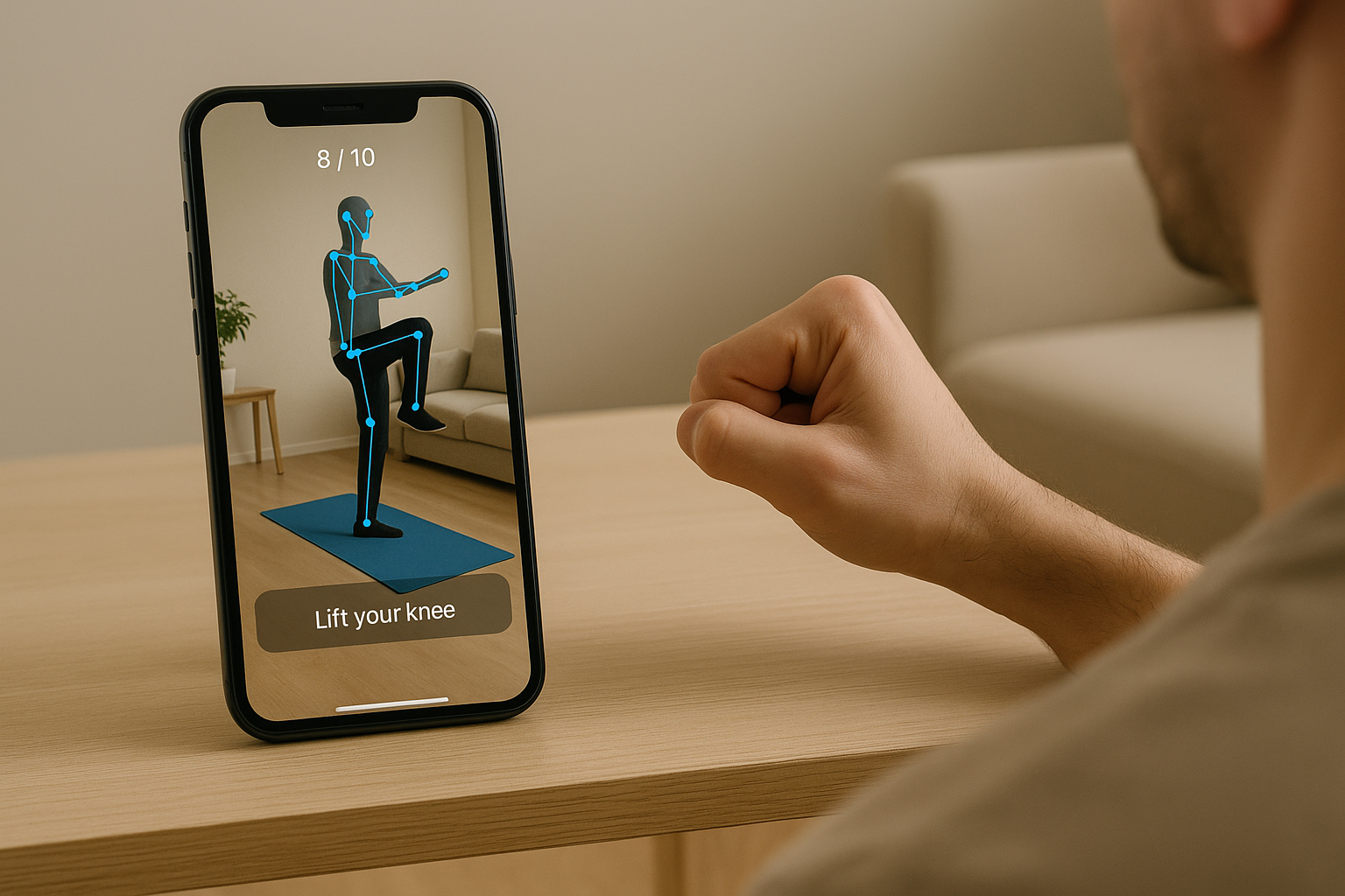 Diagram of AI pose estimation detecting body joints